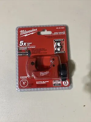 Milwaukee 48-22-4251 1 In Mini Copper Tubing Cutter • $18.75