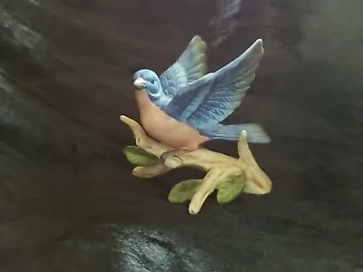 “Bluebird On A Branch” Figurine Vintage Ceramic • $9.99