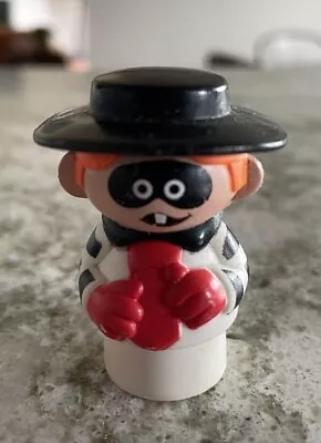 RARE VTG 1989 McDONALDS LITTLE PEOPLE HAMBURGLAR PVC FIGURE FROM SET 2552 • $39