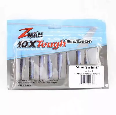 Zman Soft Lure Slim SwimZ 2.5 Inch 8/Pack The Deal (2328) • $20.90