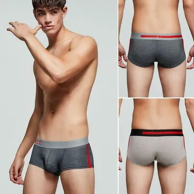 New Seobean Men Cotton Underwear Low Rise Boxer Brief Comfy Breathable Shorts • $7.99