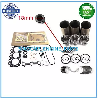 L3E L3E-61TG Engine Rebuild Kit / Gasket For Mitsubishi Volvo Piston Pin 18mm US • $77.69