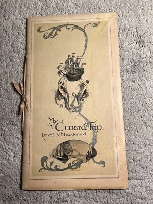 £224.99 • Buy Cunard Large Booklet Aquitania Berengaria 1920s AK MacDonald Oceanliners