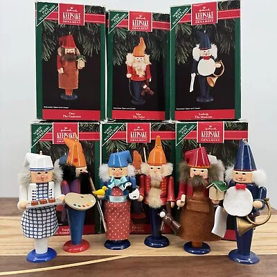 Vintage Hallmark Christmas North Pole Nutcrackers Complete Ornaments Set Of 6 • $30