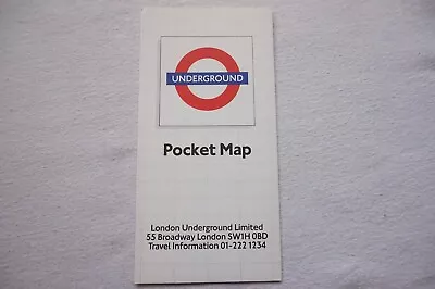 1985 London Underground Pocket Map Tube Map Cullum Litho Ref 685 VGC • £19.99