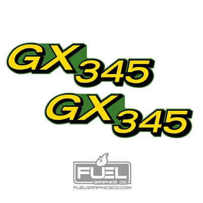 GX345 Lawn Tractor Lawnmower Premium Vinyl Decal Set - 6.5  Wide X 2  Tall • $14.74