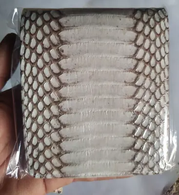 Genuine Real Cobra Snake Skin Leather Man Bifold Natural Wallet • $21.20