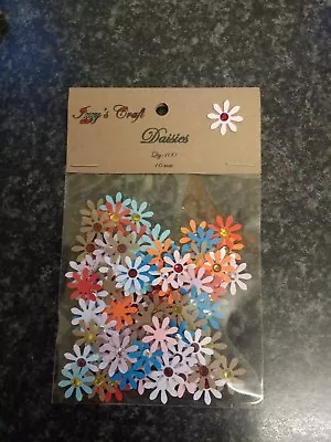 100 Mixed Daisies FLOWER CARD MAKING #61 CRAFTjobalotconfetti Party Decoration • £1.89