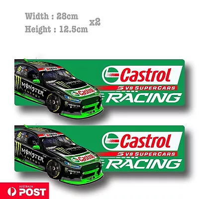 CASTROL Racing V8 SUPERCARS FORD - Monster Energy Drink Car Large  Sticker • $24