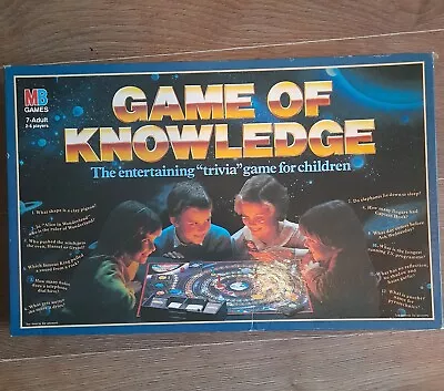 MB Games Vintage  GAME OF KNOWLEDGE  Trivia Game 1984 Complete. • £15