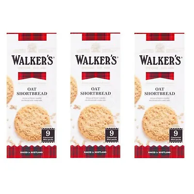 Walker's Oat Shortbread All Butter Biscuits Made In Scotland 3x171g  • £14.95