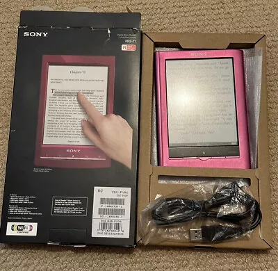 Sony Digital Book Reader PRS-T1 Red With Original Box. • £27.99