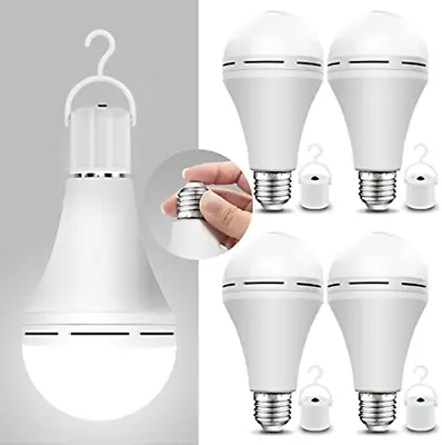 4PCS 12W Led Bulb Rechargeable LED Light Bulbs With Battery Backup Emergency US • $8.09