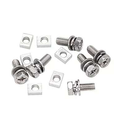 BinifiMux 6-Pack Motorcycle Battery Terminal M6 X16mm Bolt Square Nut Kit Sta • $6.94