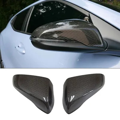 Real Carbon Fiber Door Wing Hood Side Mirror Cover Cap 2p For HYUNDAI Veloster N • $200.85