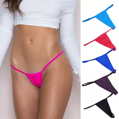 Womens Ladies Mini G-String Micro Thong Sexy Underwear Lingerie Knickers Panties • £2.39