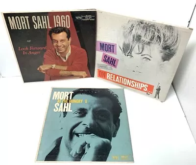 Mort Sahl – THREE ALBUM LOT -  (1959-1961)  - 12  Comedy - LP • $23.99