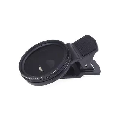 Phone Camera Lens Variable ND Filter Neutral Density ND2-ND400 37mm With Clip • $11.52