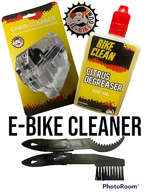 £12.99 • Buy E-Bike Cleaner Kit MTB Chain Bath+citrus Degreaser 100ml With Free Brush Set