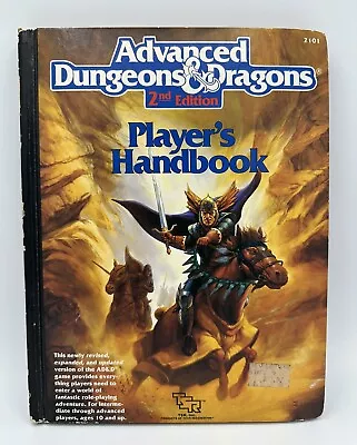 TSR 2101 Advanced Dungeons & Dragons 2nd Ed. Player's Handbook HC (1989) • $49.95