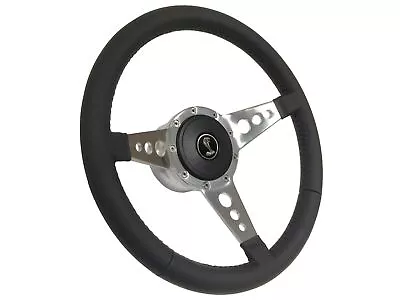 1979-82 Ford Mustang Shelby 9-Bolt 14  Leather Steering Wheel Kit Holes 3-Spoke • $314.99