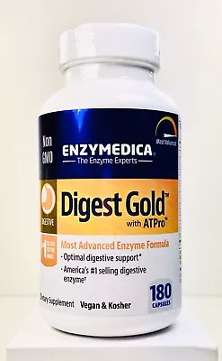 Enzymedica Digest Gold With ATPro 180 Caps Exp 2/2025 Digestive Enzyme Vegan • $43.95