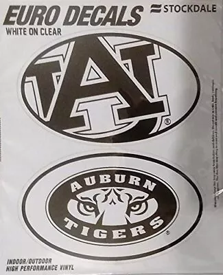 Auburn Tigers 2-Pack EURO STYLE Oval Home Auto Decals Sticker University Of • $9.69