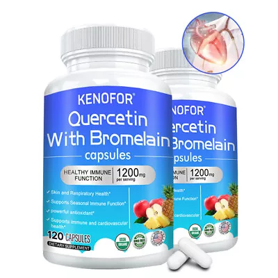 Quercetin And Bromelain -Naturally Supports Skin And Respiratory Health-Seasonal • £7.74