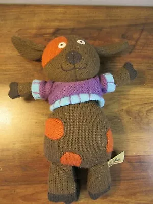 Latitude Enfant Knitted Soft Toy Plush Dog 9in • £1