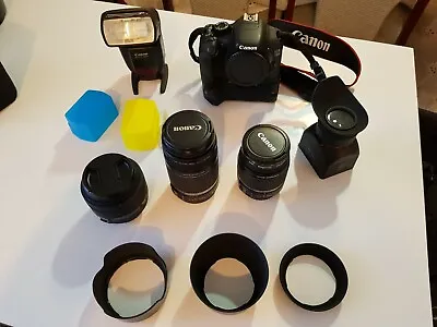 Canon  EOS 550D 18.0 MP Digital SLR Camera - (Kit W/ 18-55mm 55-250mm + Extras) • $1300