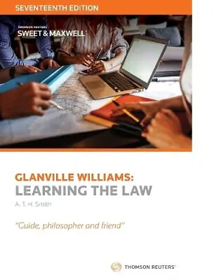 Glanville Williams: Learning The Law By ATH Smith Book The Cheap Fast Free Post • £11.99