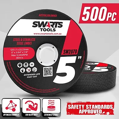 500pc 5  125mm Angle Grinder Cutting Discs - Thin Cut Off Wheels Disks For Metal • $339