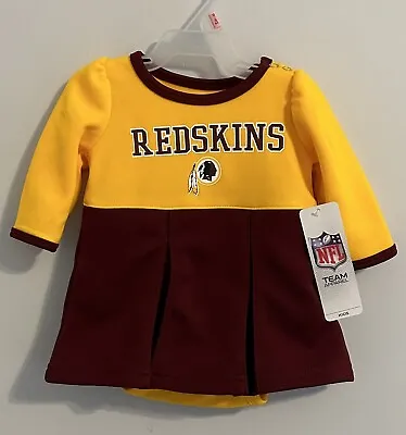 $12.99 • Buy Washington Redskins Newborn Girls NFL Cheerleader’s Outfit Sz 0/3M NWT