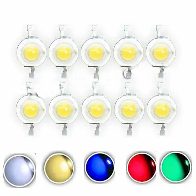 $4.39 • Buy 1W 3W LED SMD Chip Light High Power FloodLight Bulb Beads COB Bulb Chip Lamp DIY