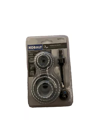 Kobalt 7 Pc Bi-Metal Hole Saw Set Wood/Metal/Plastic Heavy Duty # 0777741 • $19.99