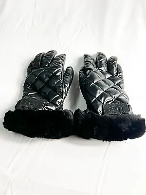 Ugg Black Faux Fur Womens Winter Gloves. Size S/M. $78 • $29.99