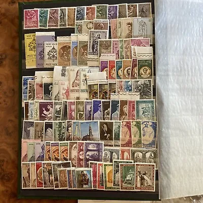 Vatican Collection 106 Stamps MNH Complete Sets.Religion Architecture 1963-1969 • $8.50