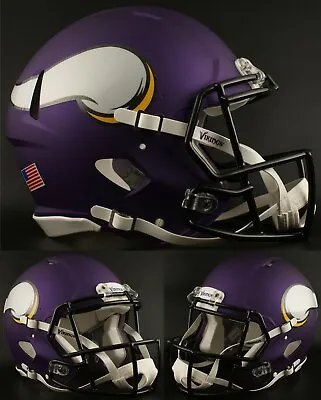 MINNESOTA VIKINGS NFL Riddell SPEED Full Size Authentic Football Helmet • $299.99