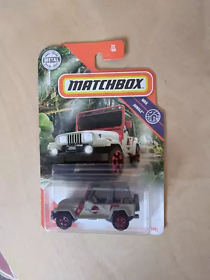 Matchbox Metal Jeep Wrangler Rollbar 18# Jurassic Park • £6