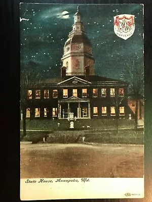 Vintage Postcard 1907-1915 Maryland State House Annapolis Maryland • $6.99