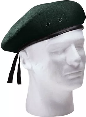 Classic Wool Military Beret With Eyelets Army Uniform Warm Winter Hat Fashion • $16.99