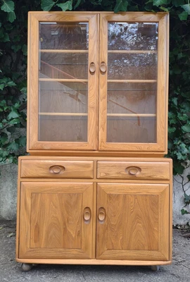 £495 • Buy Vintage Ercol Windsor Display Cabinet -  Mid Furniture Light Century Cupboard