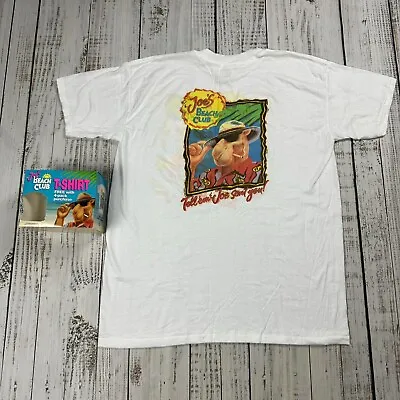 Vtg Nib Camel Joe's Beach Club T Shirt Xl Pocket Ss 1993 Tell Em Joe Sent You • $36.99