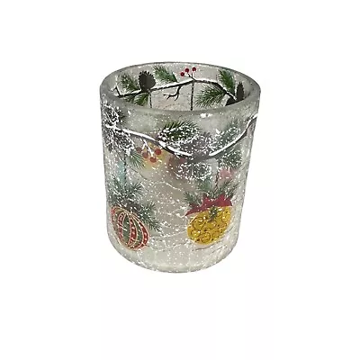 Yankee Candle 1711167 Crackle Glass Ornaments Votive Candle Holder • $16.22