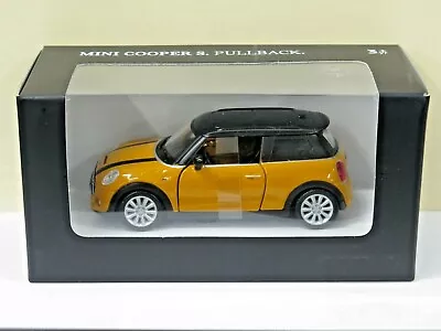 MINI Cooper S Pull Back Toy Car Yellow/Orange 80442447939 • $11.16