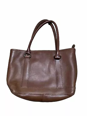 Vintage LL Bean Tote Brown Town And Field Leather Bag Purse 1990’s • $59.99