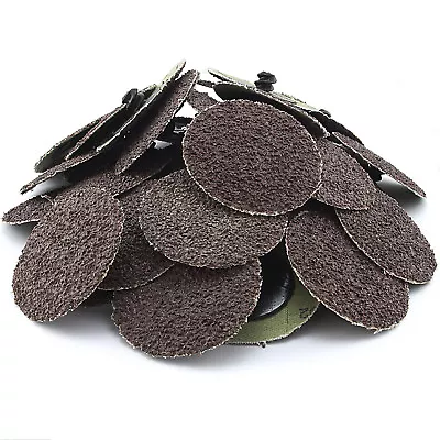 50 PC 24 GRIT 2  INCH ROLL LOCK DISCS PADS Surface Sanding Abrasives Grinder • $9.95