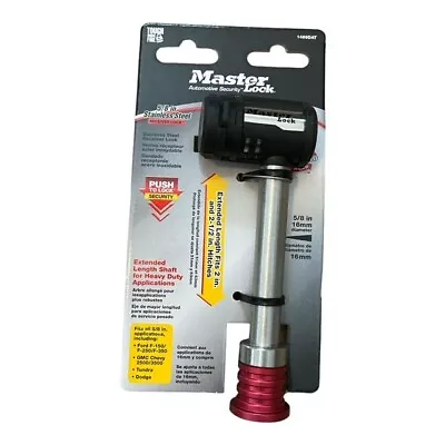 NEW Master Lock 1469DAT Trailor Hitch Lock Theft Protection 5/8” Stainless Steel • $28