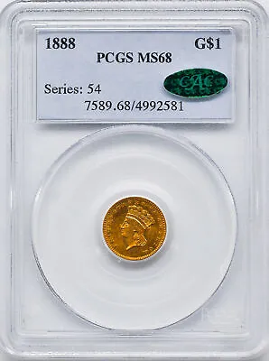 1888 Gold G$1 Pcgs Ms 68 • $15000