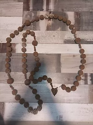 Antique Rosary Wood - Souvenir Lourdes - Caf • £7.48